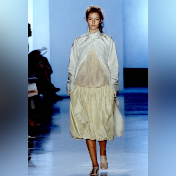 DONNA KARAN COLLECTION Y2K VINTAGE SILK BIAS CUT CRINKLE BLOUSE SIZE 4 US - Picture 10 of 17